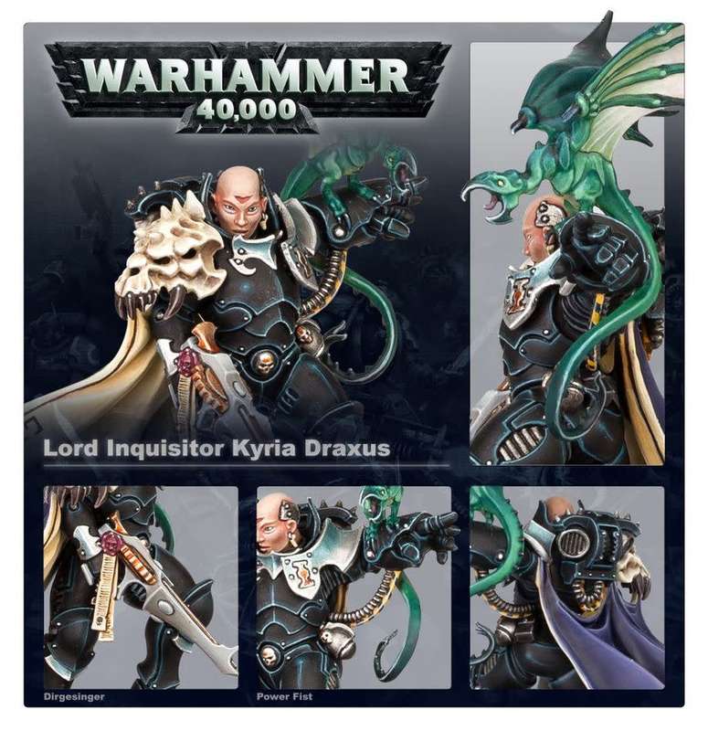 LORD INQUISITOR KYRIA DRAXUS- Warhammer 40K