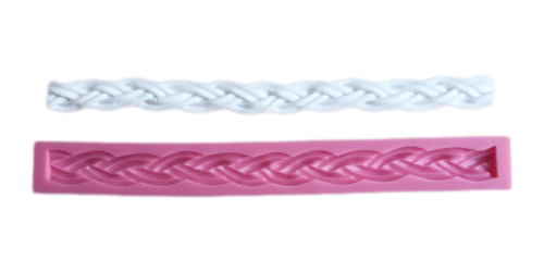 Long Rope Silicone fondant mould 25.4*2.8*1cm