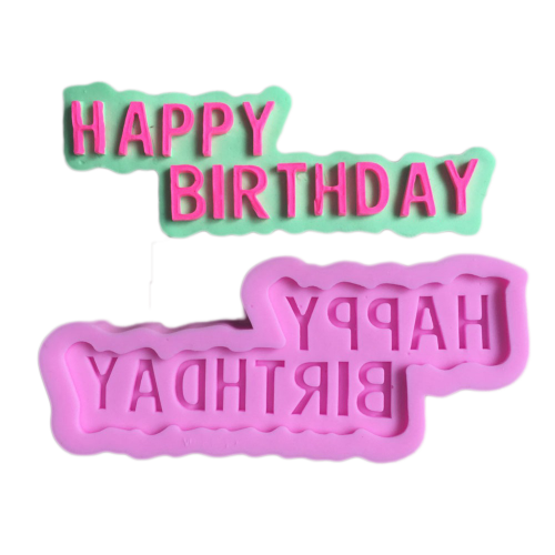 Happy birthday Fondant Cake Molds / Silicone fondant mould