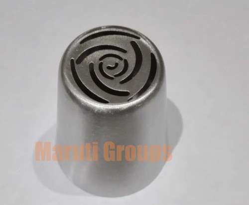 Nozzles / Large Russian cake decorating metal nozzle, X
