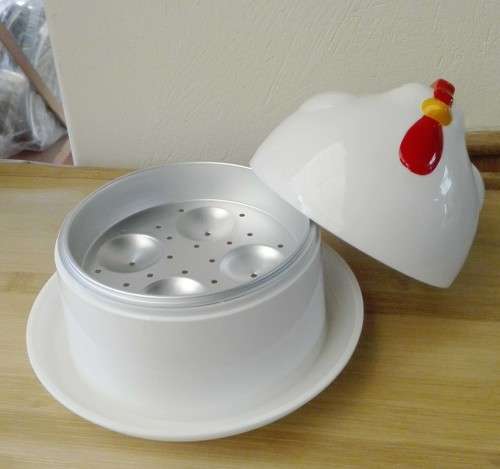 Egg Boiler Cooker Poacher Boiled Chicken Shaped (Microwave)