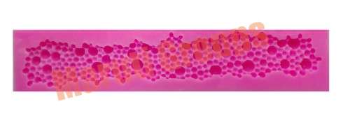 Bubble Silicone fondant Mould, Mould size 21x5cm