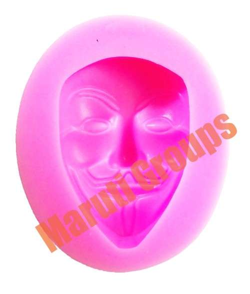 Vendetta Mask mould / Guy fawkes mask- Size:7.3CM*6.2CM*2.3CM