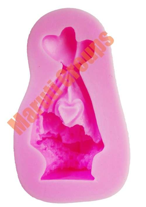Baby in cot Silicone fondant Mould