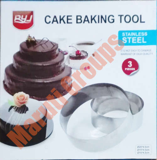 Round Cake Pan Set (cookie cutter) 10cm,15cm,20cm