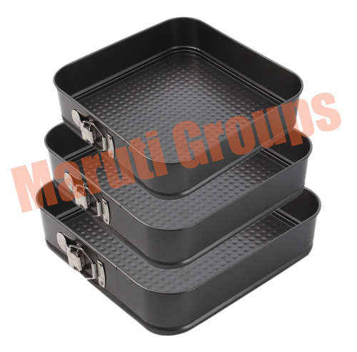 3pc Square Baking Tray / Tin / Square Shape Cake Mould
