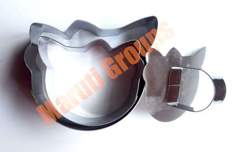 3pc Hello kitty Stainless Steel Mousse Cake Ring Mold (cookie cutter) 8cm,10cm