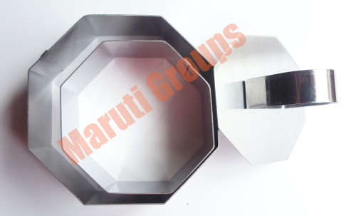 3pc Octagon Stainless Steel Mousse Cake Ring Mold (cookie cutter) 8cm,10cm