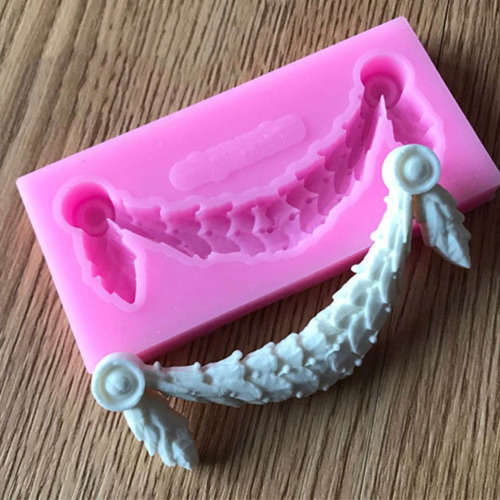 Frame Border silicone mould / Scrolls Border silicone fondant mould