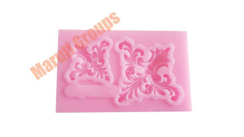 Frame Border silicone mould / Scrolls Border silicone fondant mould
