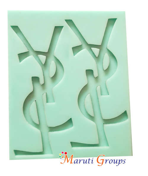 Yves Saint Laurent silicone fondant mould 11.5cm x 9.2cm