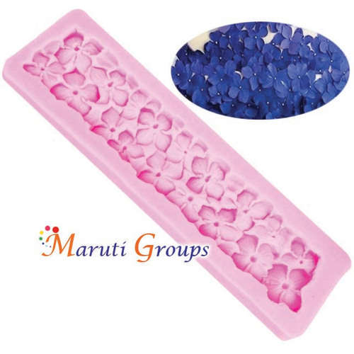 Flower border silicone mould
