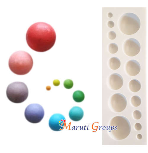 Semi-circular Pearl silicone mould