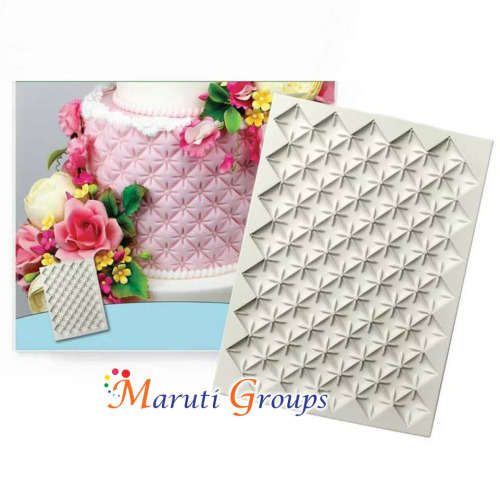 Quilted border silicone mould - Big Size