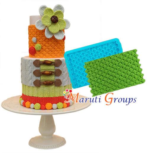 Trinity Knit  Silicone fondant mould