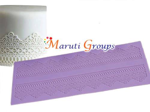 Fabric lace silicone mat
