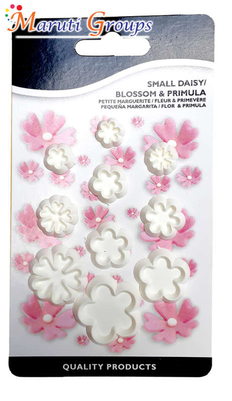 Daisy Blossom & Primula cookie cutter / Plunger Cutter / Pop It