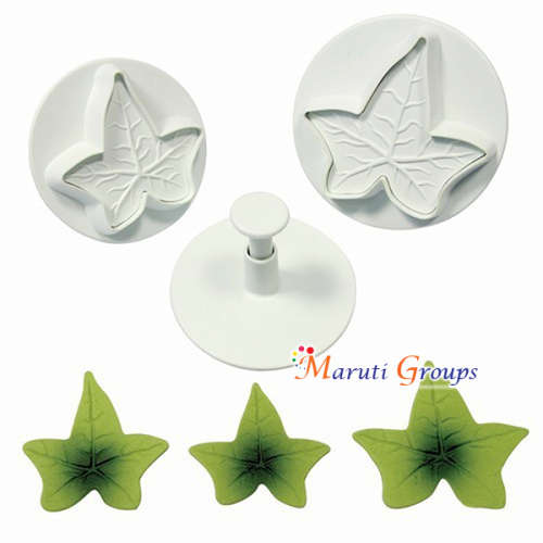 Ivy Leafs Plunger Cookie Cutter