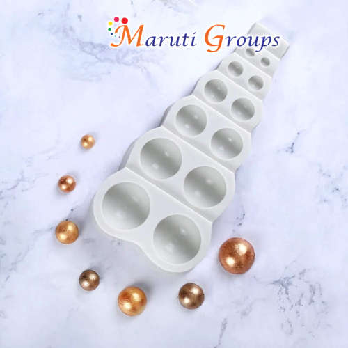 Semi-circular Pearl  / Ball silicone mould