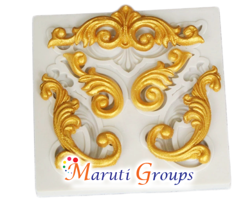 Brooch / Craft / Scroll silicone mould