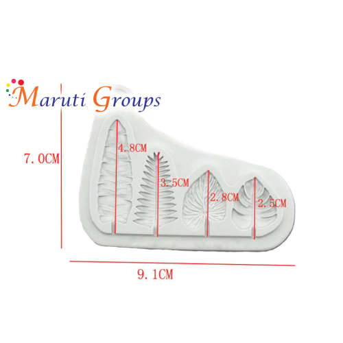 Safari Animals Moulds - Mini Jungle Leaves silicone mould