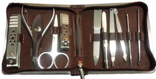 10 Pc Manicure Set + bag / Nail & beauty care set