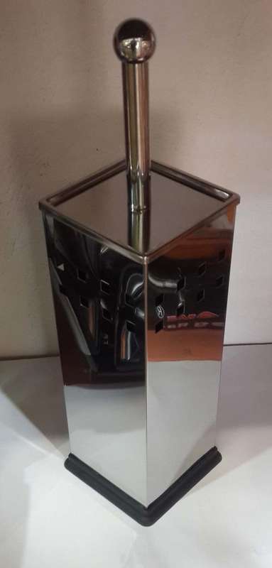 Square toilet brush holder