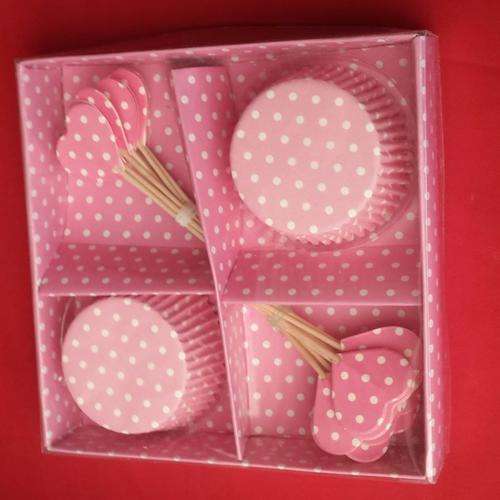 Pink 24 Cupcake and 24 Toppers