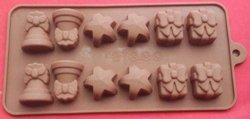 Mini Christmas Silicone fondant Mould / chocolate fondant