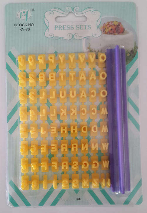 Alphabet & numbers letter impress (Make any message letter press set)