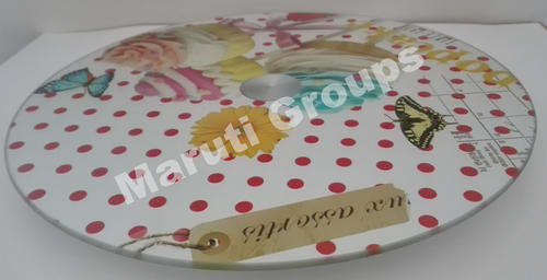 Revolving Glass Cake stand 30cm
