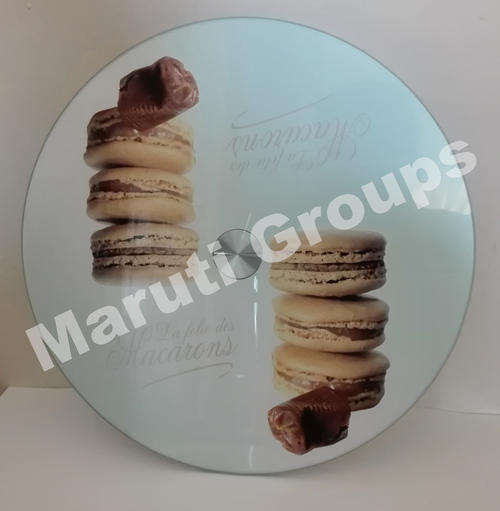 Revolving Glass Cake stand 32cm