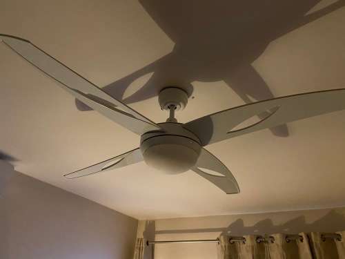 Ceiling fan with light - remote controlled