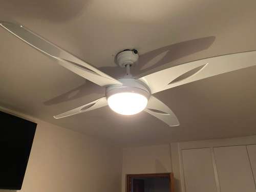 Ceiling fan with light - remote controlled