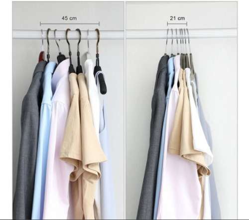 Greenlane Gear 50 pack Grey Non-Slip Velvet Space Saver Flocked Hangers