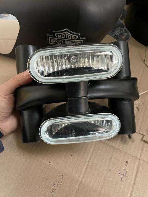 Dual LED headlamp for Harley Davidson narrow forks - REDUCED