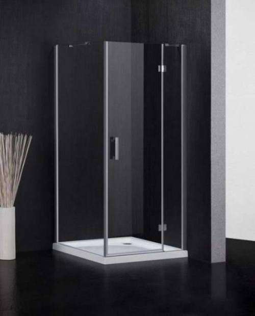 Glass shower cubicle with frame - 2 sides
