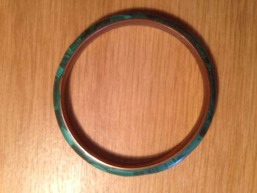 Malachite & copper bracelet