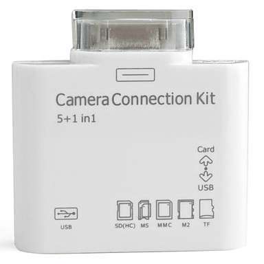 5+1 in 1 Camera Connection Kit for the New iPad, iPad 2, iPad, iPhone 4/4s
