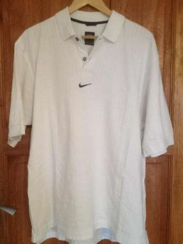 Nike swoosh men's Large golf shirt 100% cotton