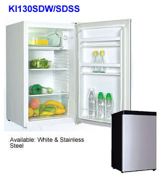 Kelvinator 130L Bar Fridge (Silver S/S finish)