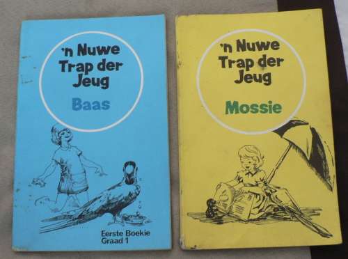 Afrikaanse kinderleesboekies, geskik vir tuisonderrig(2 x Baas & Mossie boekies))