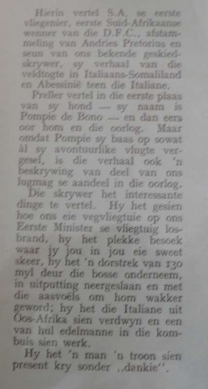 My hond, die oorlog en ek deur Bob Preller