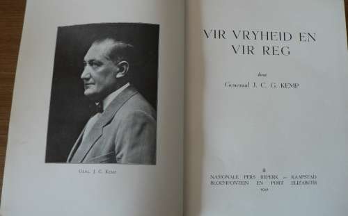 Ons Geskiedenis-serie: Vir vryheid en reg deur Genl. JCG Kemp(Anglo-Boereoorlog)