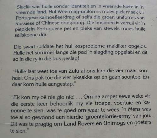 Avontuur in Angola deur Sophia du Preez(Bosoorlog)