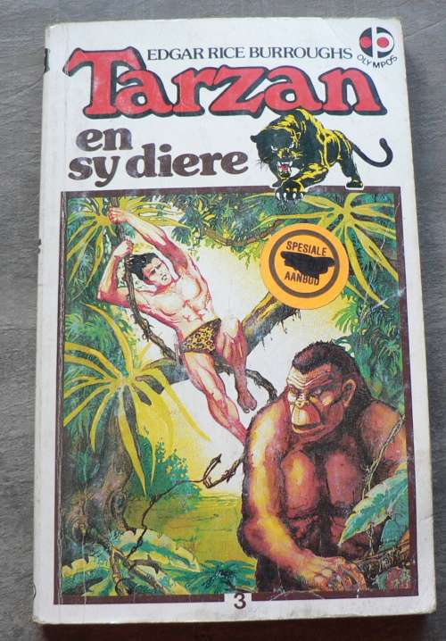 Tarzan en sy diere deur Edgar Rice Burroughs(slapband)