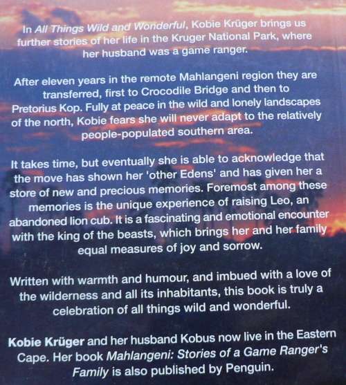 2 South African nature books by Kobie Kruger