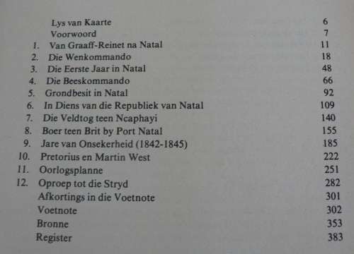 Andries Pretorius in Natal deur B.J. Liebenberg(Voortrekkergeskiedenis)