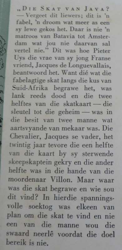 Die Skat van Java deur Karl Kielblock(avontuurverhaal vir die jeug)