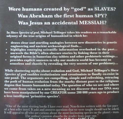 Slave species  of god by Michael Tellinger.